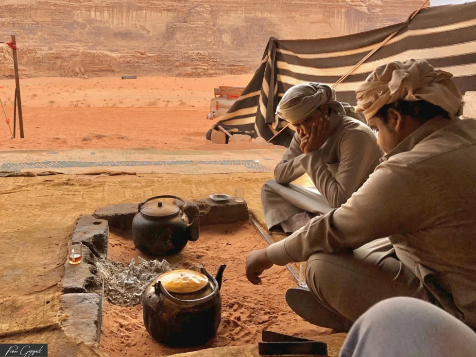 Scène de voyage documentée en Jordanie